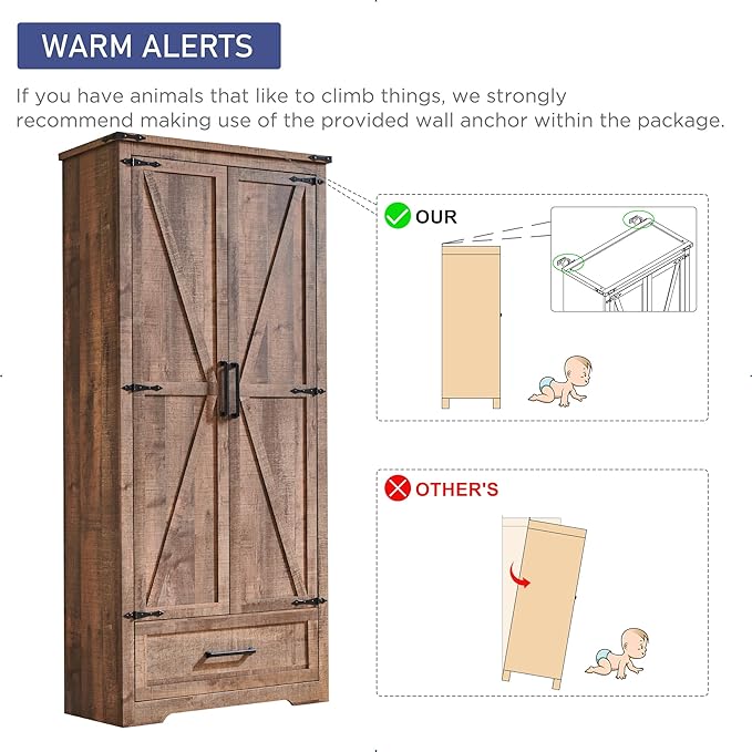 Farmhouse Kitchen Pantry Cabinet