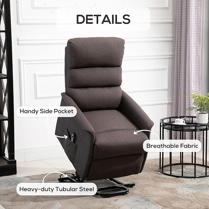 HOMCOM Power Lift Recliner Chair