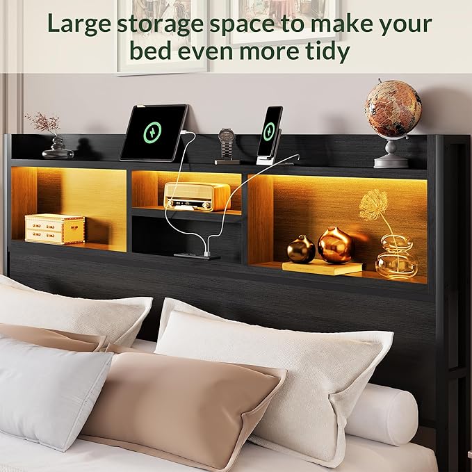 LARMACE Queen Size Bed Frame