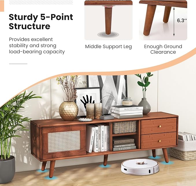 Giantex Mid Century Modern TV Stand