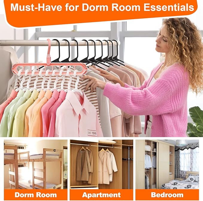 HEYHOUSE Closet Organizers and Storage, College Dorm Room Essentials