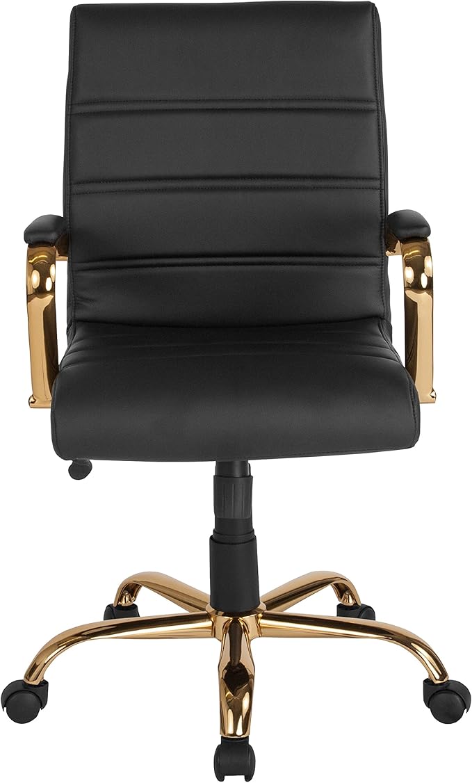 Flash Furniture Whitney Mid-Back Swivel LeatherSoft Desk Chair