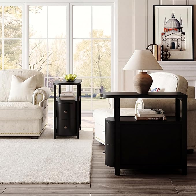 LITTLE TREE Solid Wood End Table Set 2