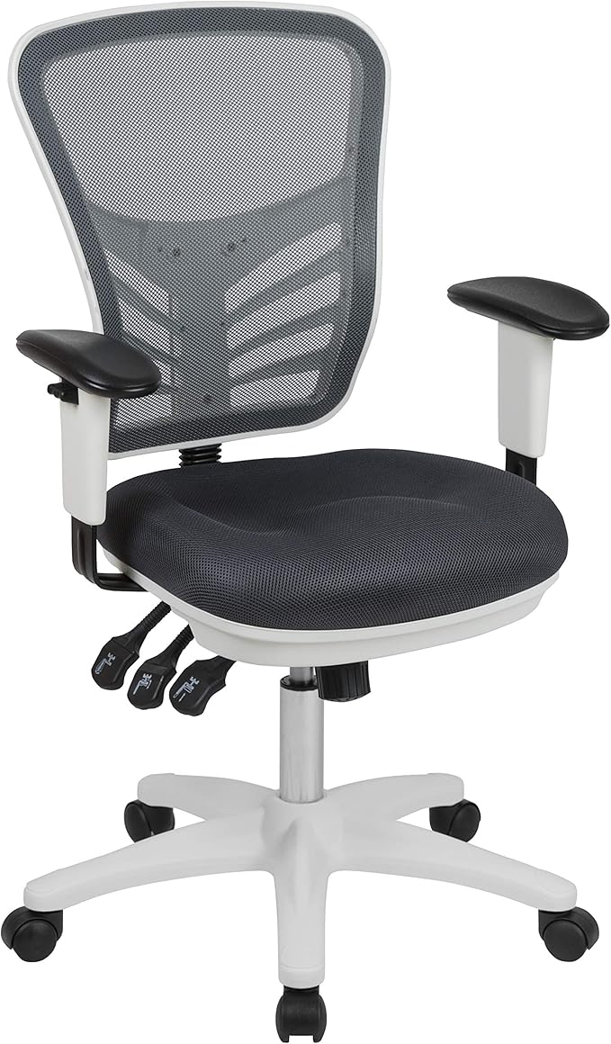 Flash Furniture Nicholas Mid-Back Swivel Office and Gaming Chair, Ergonomic