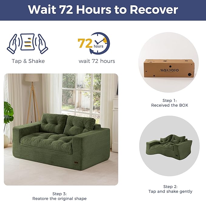 MAXYOYO 63" Loveseat Sofa Couch