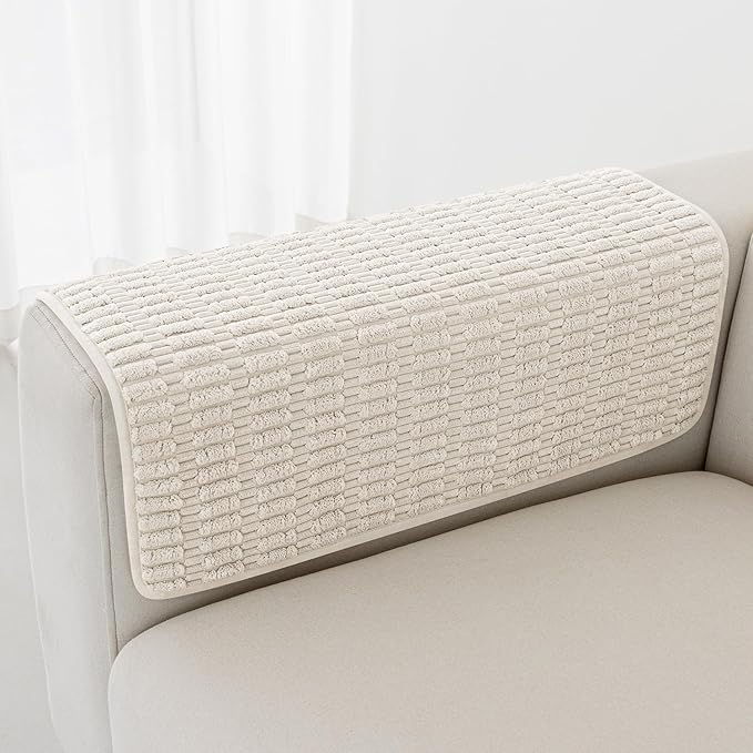 Foxdecor Couch Arm Covers Sofa Arm Cover, Arm Chair Covers Set of 2, Non-Slip