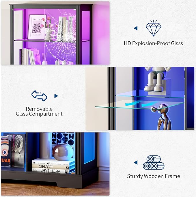 HNEBC Glass Display Cabinet