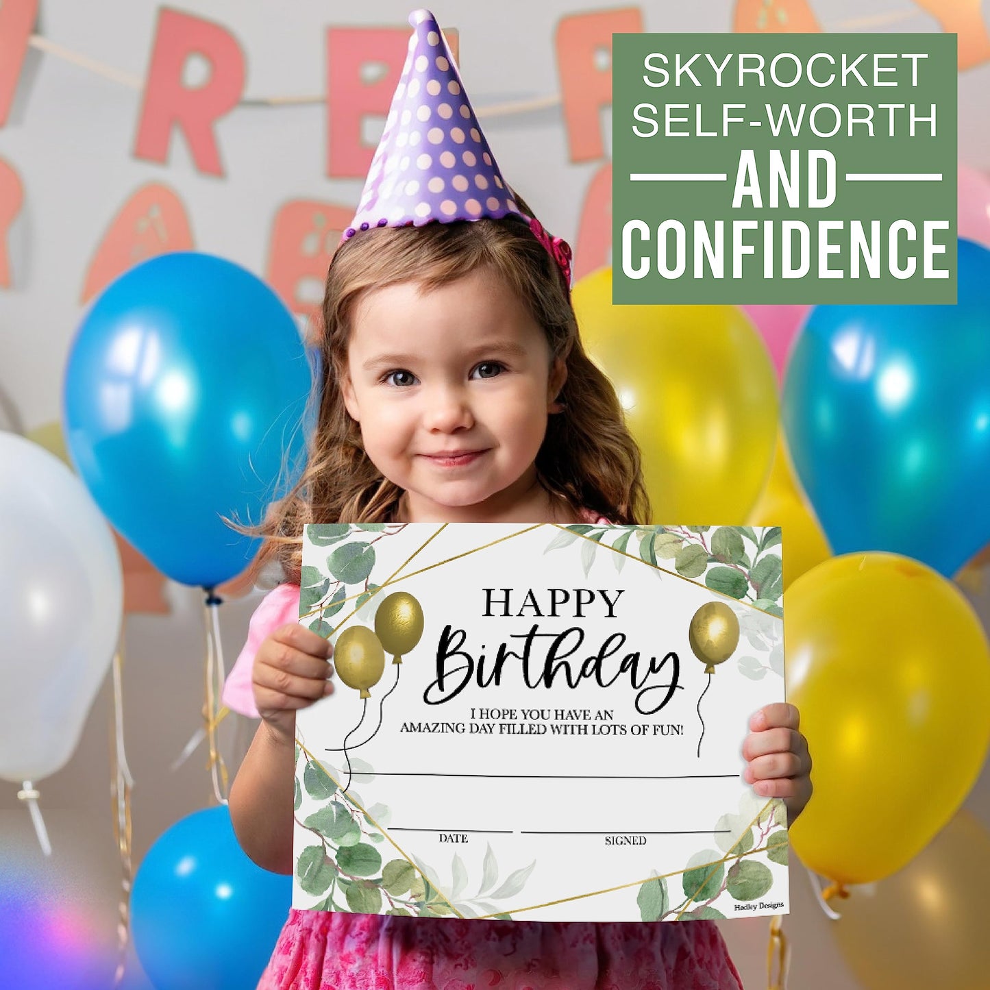 Happy Birthday Certificates for Students - 25 Student Birthday Certificates for Kids Classroom Must Haves, Teacher Supplies for Classroom Elementary, Greenery Teacher Essentials