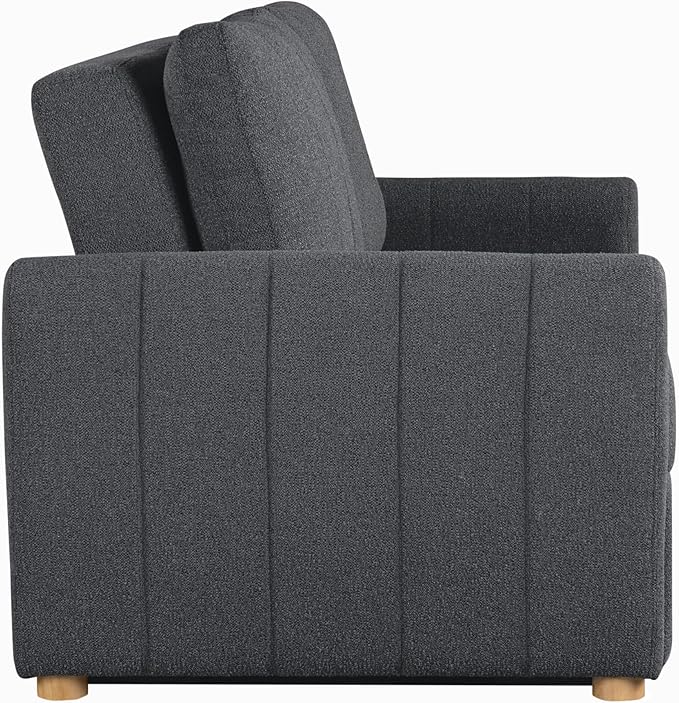 Serta Galway 66.5" Convertible Sleeper Loveseat, Full Size, Dreamcoil Comfort