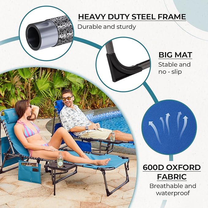 FUNDANGO 4 in 1 Tanning Chair