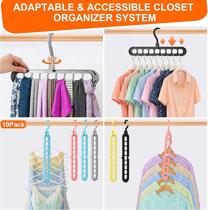 HEYHOUSE Closet Organizers and Storage, College Dorm Room Essentials