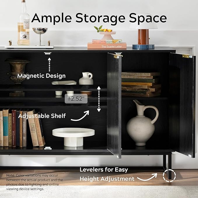 EYYTHUNG Fluted Storage Cabinet