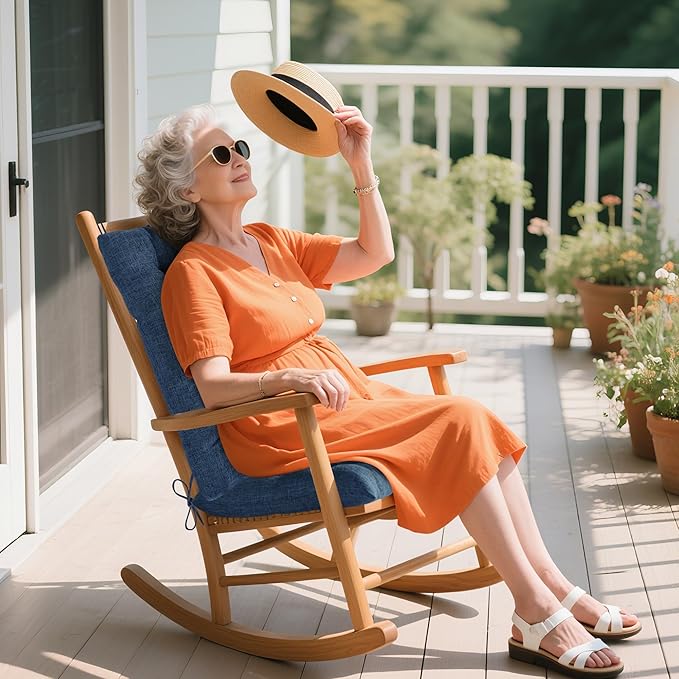 ELFJOY Rocking Chair Cushion Large Rocking Chair Pads