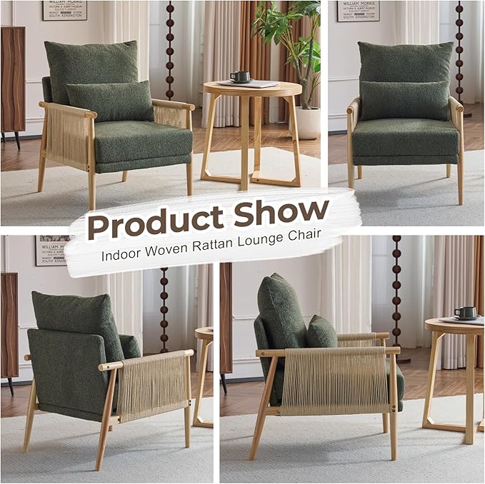 Karl home Cozy Chenille Accent Chair