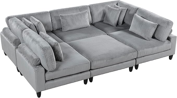 Lexicon 120 Inch Modular Sectional Sofa