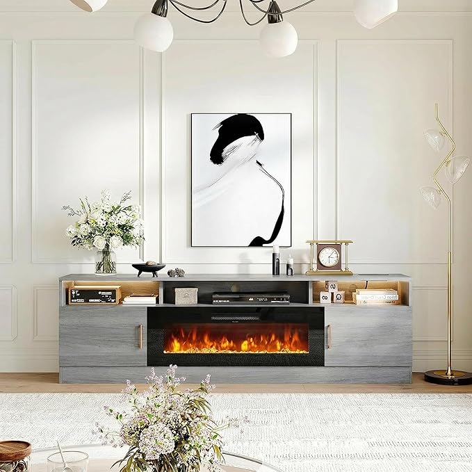 oneinmil 70" Fireplace TV Stand