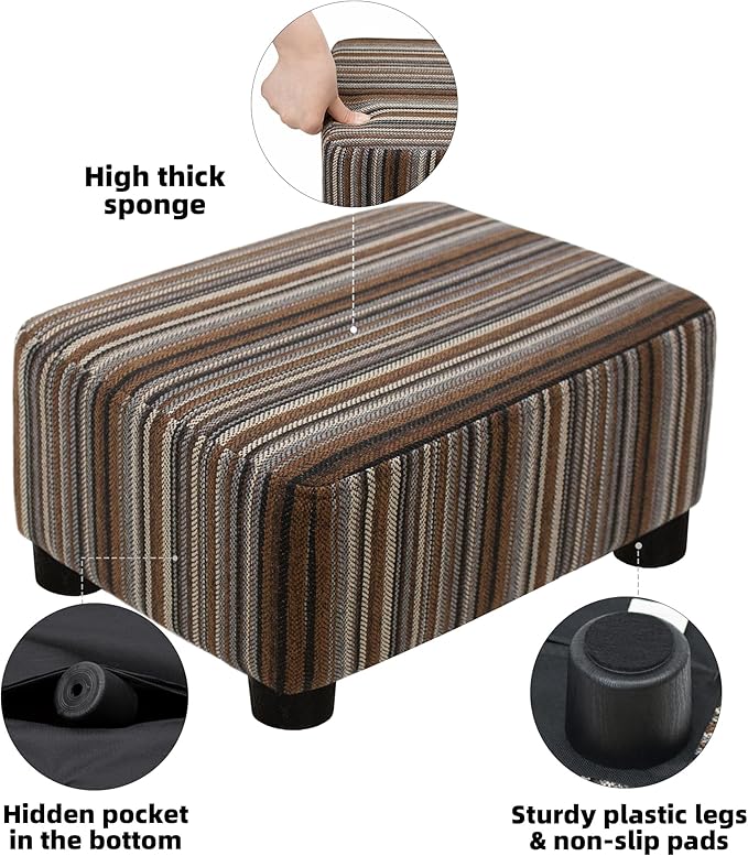 CAROLMADE Small Foot Stool Ottoman Footstool