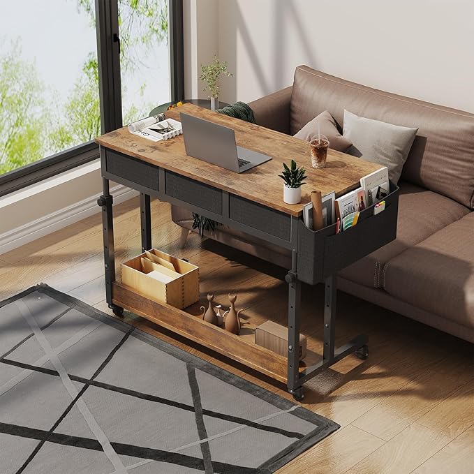 WINAZ Rolling Standing Desk Adjustable Height