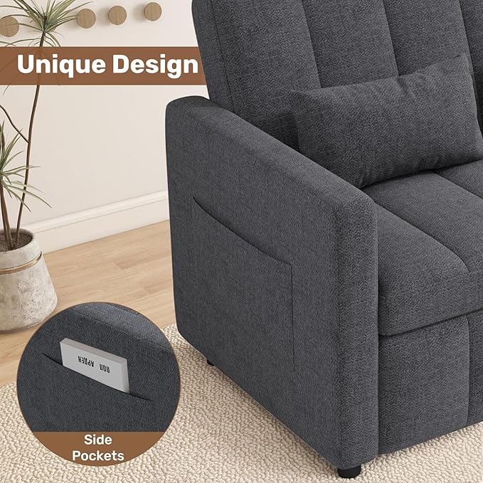 Nebuaegis Sleeper Sofa Bed, 3-in-1 Convertible Pull Out Couch