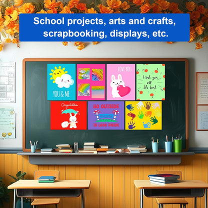 10 Pcs 11" x 14" Colored Poster Board Paper ROOKEA Colorful Poster Board Bulk 230 Gsm Thick Blank Smart Vision Boards for School Arts Craft Projects Drawing Scrapbooking Graphic