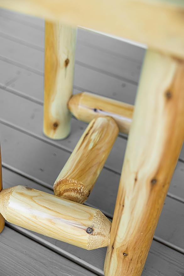 Log Pine and Cedar End Table