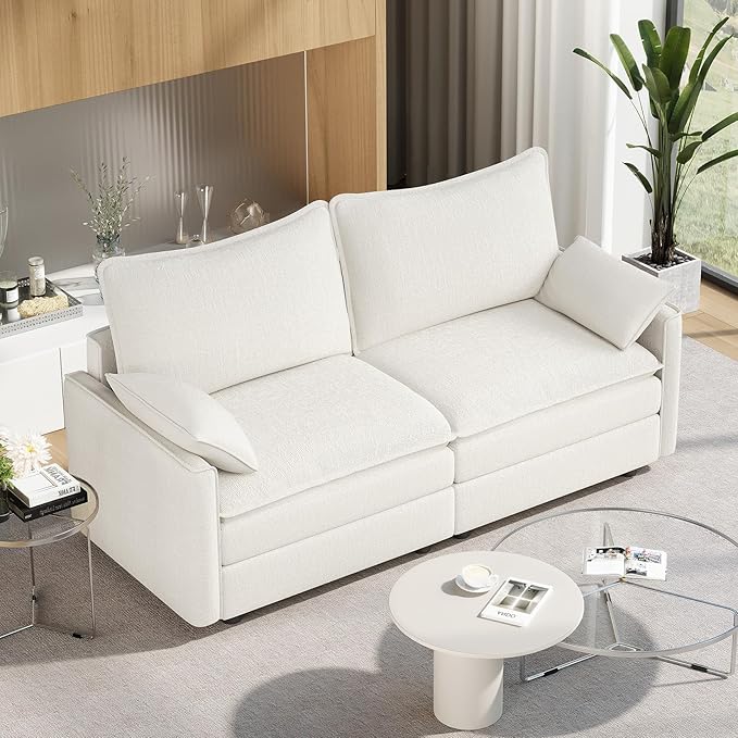 Vesgantti 74" Loveseat Sofa for Living Room, Comfy Cloud Couch Deep Seat