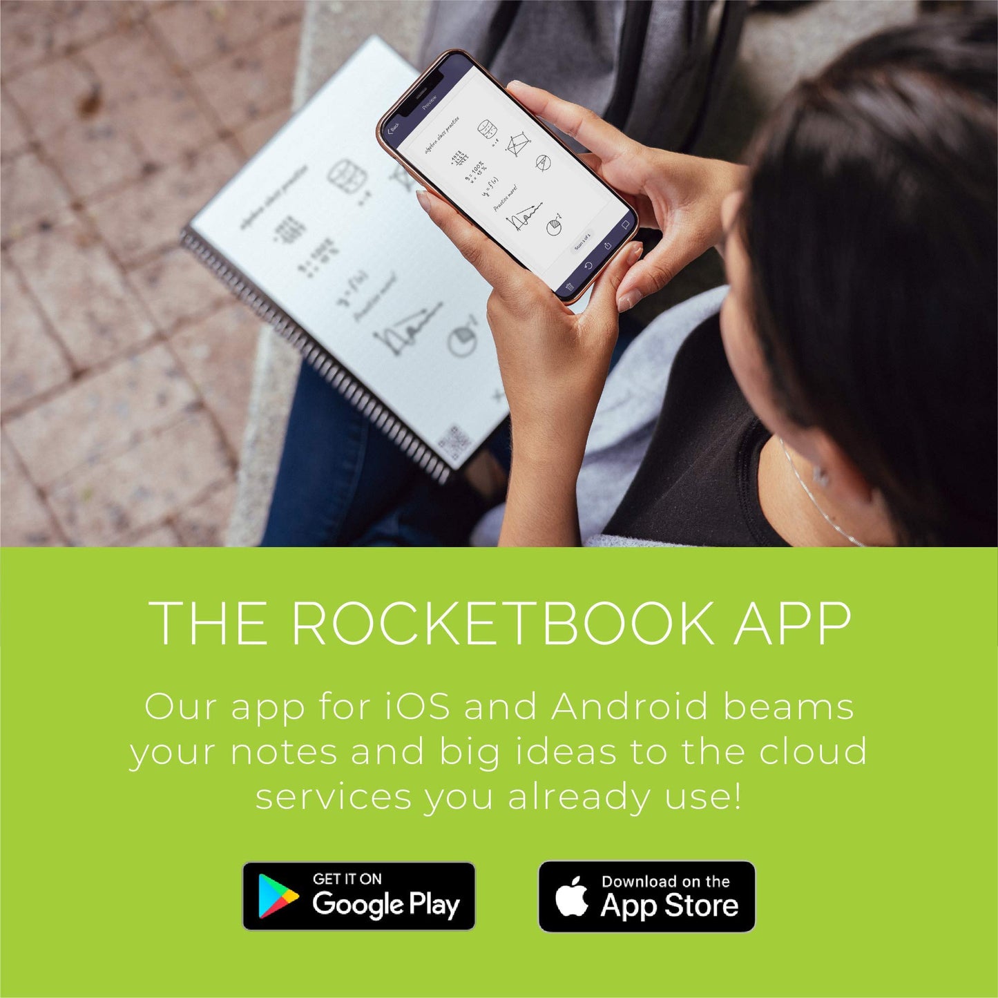 Rocketbook Matrix Smart Reusable Graph Paper Notebook, Digitally Connected, Isometric Notebook, Letter Size 8.5x11, Scarlet