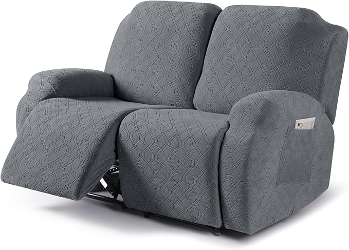 VANSOFY Oversized Recliner Cover, 2-Pieces Stretch Reclining Couch Cover
