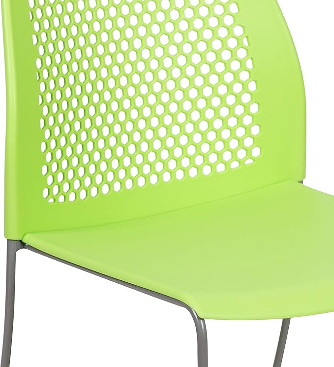 Flash Furniture HERCULES Series 661 lb. Capacity Green Stack Chair
