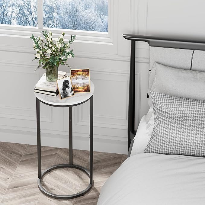 C Shaped End Table, Couch Side Tables