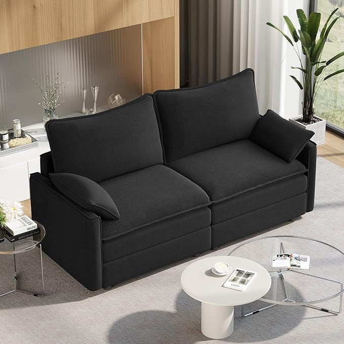 Vesgantti 74" Loveseat Sofa for Living Room, Comfy Cloud Couch Deep Seat