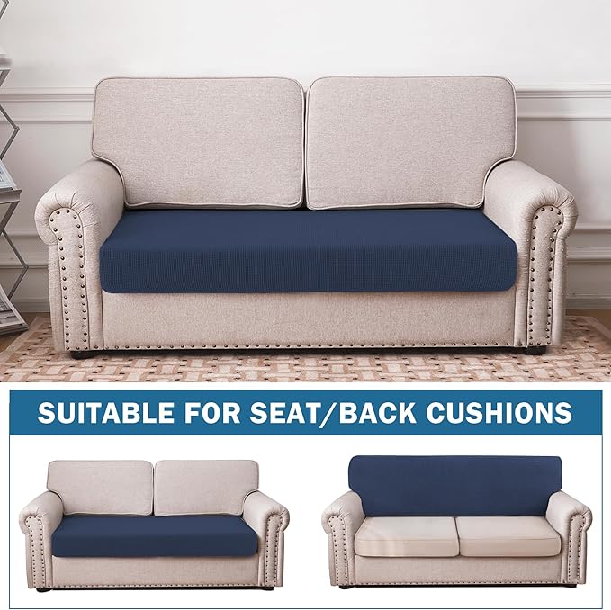 Water Repellent Couch Cushion Cover Loveseat Cover, Stretch Sectional Sofa Seat