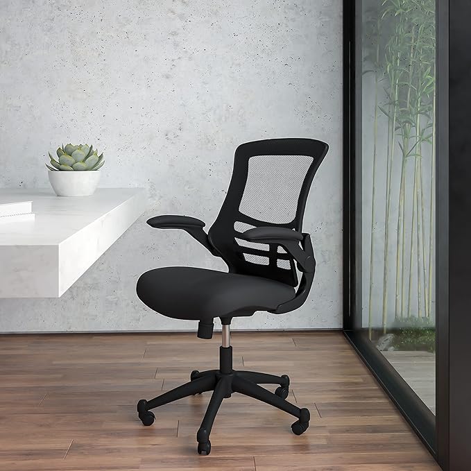 Flash Furniture Set of 8 Mid-Back Swivel Ergonomic Task Office Chairs