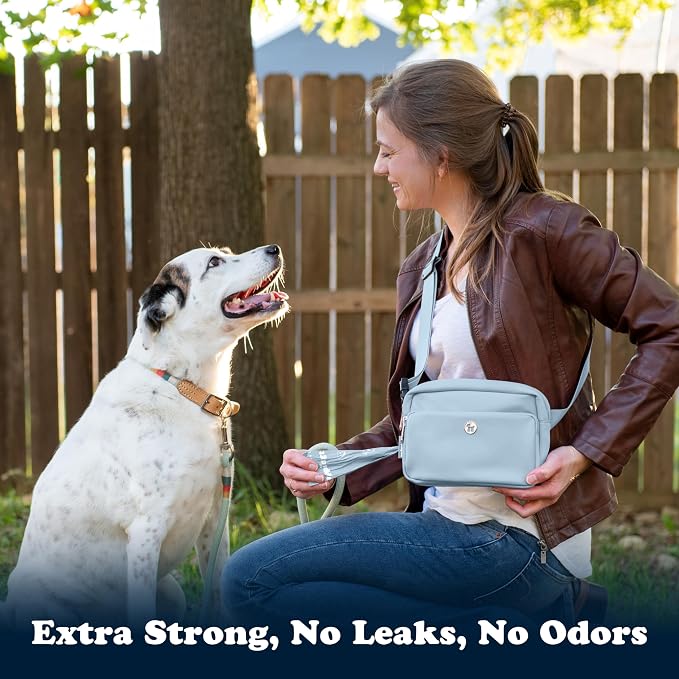 Puppington Certified Home Compostable Poop Bags - ASTM D6400 Compliant - 270 Extra Thick Bags - Plant Based - Pairs with Puppington 3-in-1 Bag & Fits all Standard Poop Bag Dispensers (Ice Blue)
