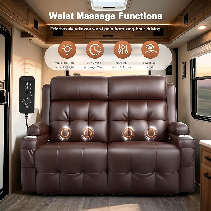 RV Loveseat Recliner Sofa, Wall Hugger Recliners