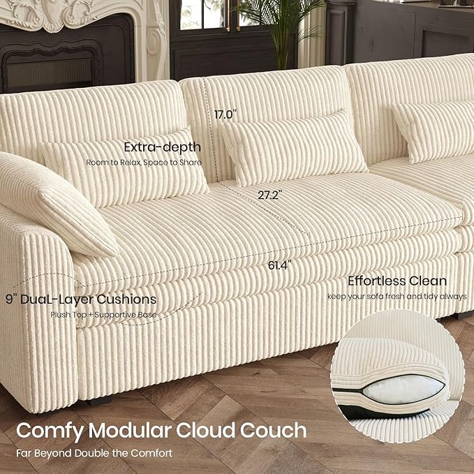 Belffin Large Modular Sectional Sofa