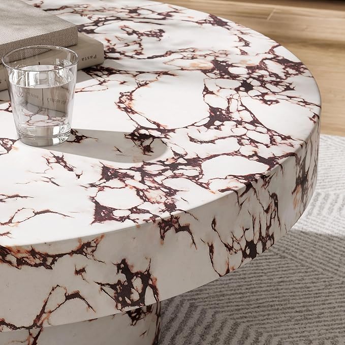 Modway Alora Round Concrete Coffee Table