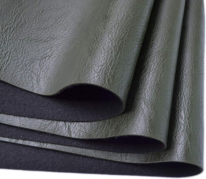 Wento Thick Faux Leather Fabric Soft Skin Grain PU Leather