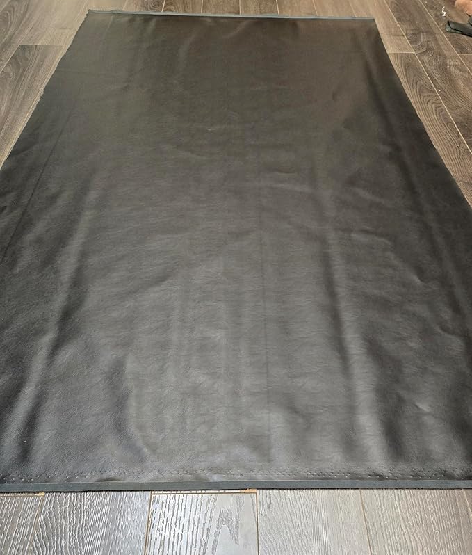 NAT Leathers | Black Soft Faux Vegan Leather PU | 5 Yard Cut by The Yard |