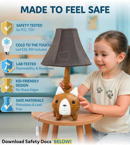 Cat Lamp for Girls Bedroom - 20", Animal Lamp for Kids Room - Cute Christmas Gifts, Birthday Gifts for All Ages: Toddler Boys, Children, Grandkids 3 4 5 and Up Years Old, Sister, Brother, Sibling