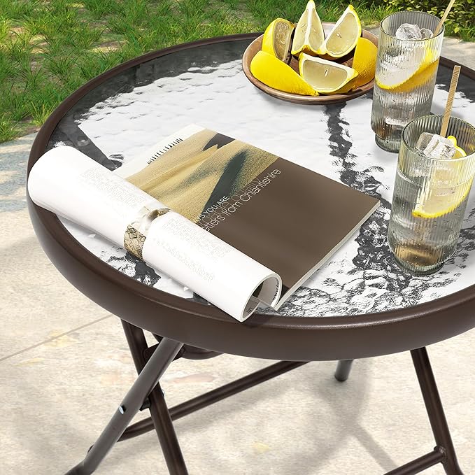 2 Pieces Outdoor Side Table