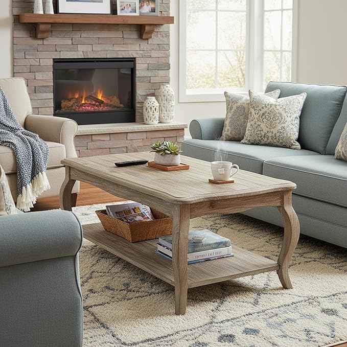 Alaterre Furniture Austerity 42-Inch Rustic Coffee Table