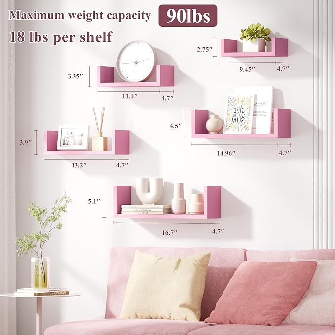 SRIWATANA Floating Shelves, Wall Shelves