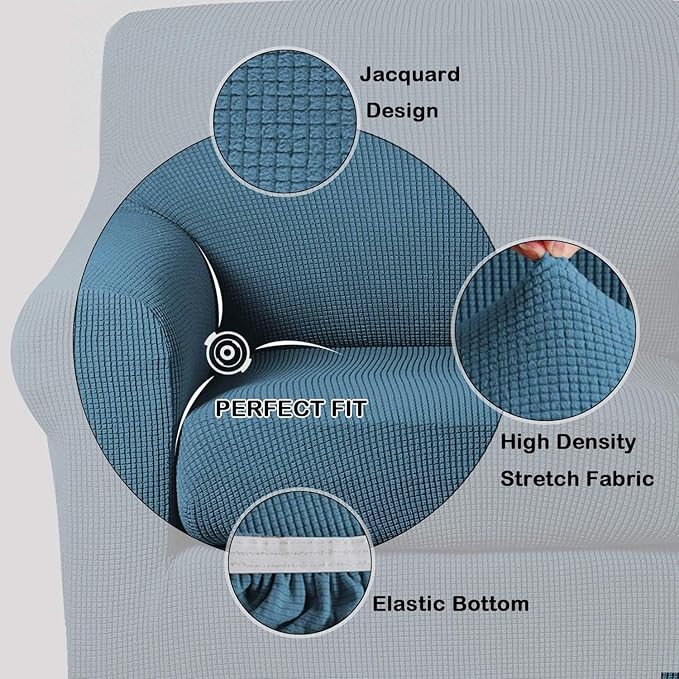 Turquoize 2 Piece Chair Covers Chair Slipcovers