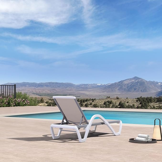 PURPLE LEAF Patio Chaise Lounge Chair