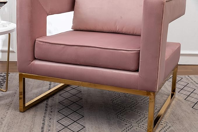 Roundhill Furniture Lenola Upholstered Accent Arm Chair
