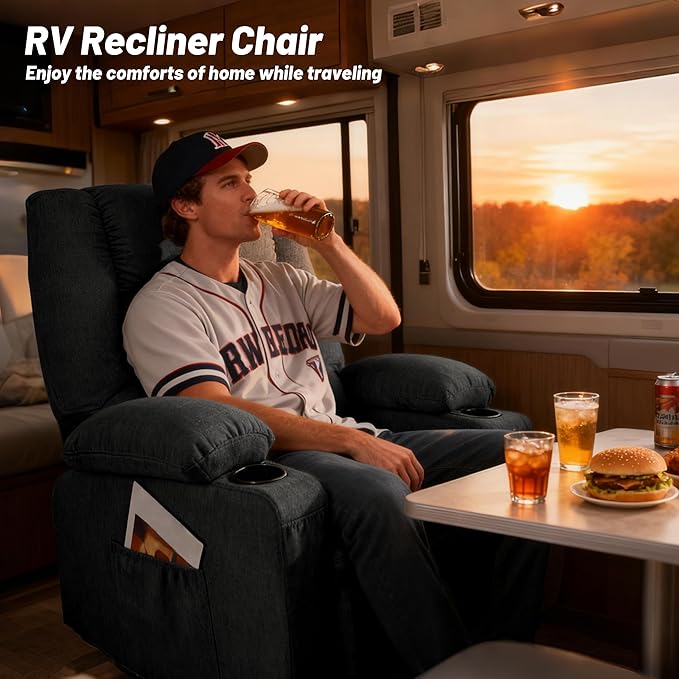 Rocker Recliner Chair with Massage and Heat, Recliner Chair