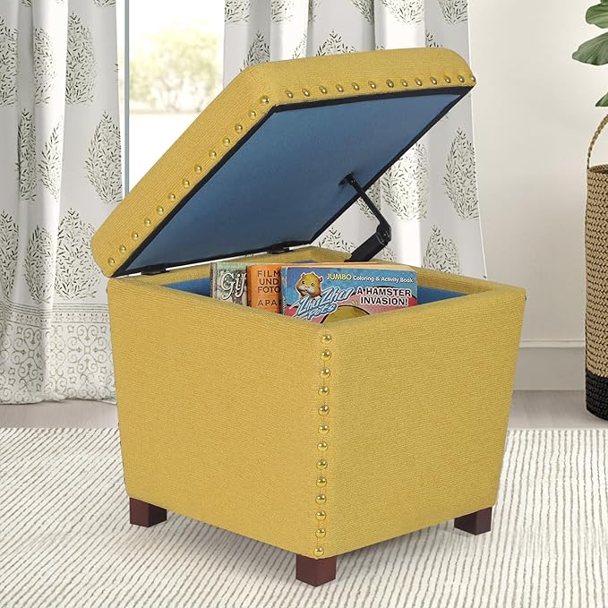 Adeco Square Storage Ottoman
