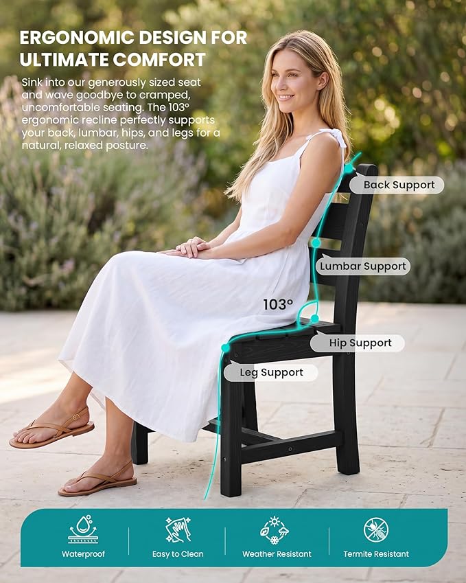 SERWALL HDPE Dining Set for 10 – 2 Tables, 8 Armless + 2 Armchairs. Includes 10