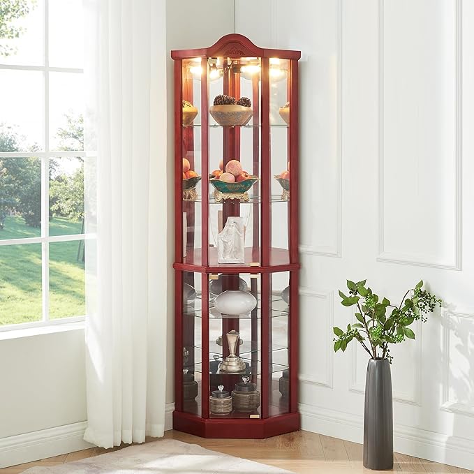 Glass Corner Display Cabinet